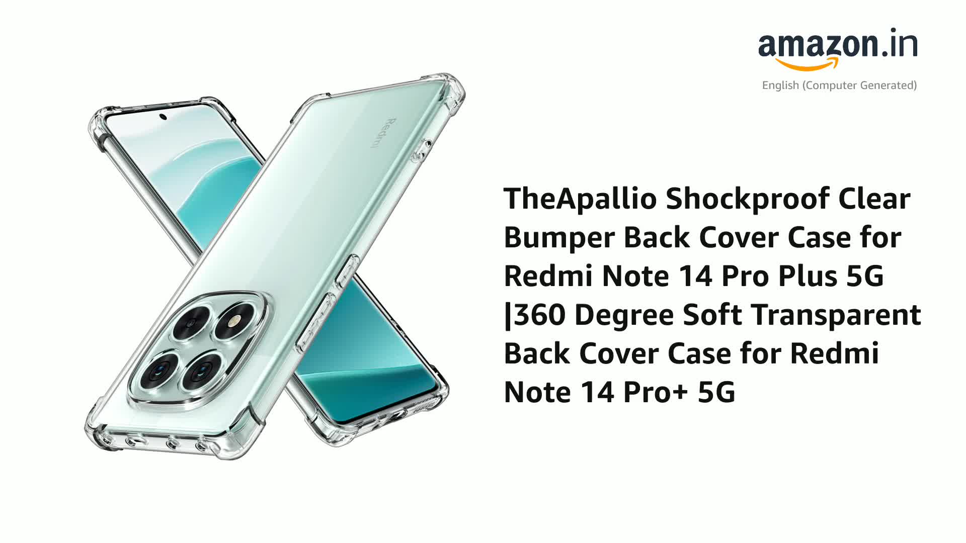 Xundd For Redmi Note 14 Pro 5G Redmi Note 14/Redmi Note 14 Pro Plus Case Shockproof Shell,Lens Protection,TPU Acrylic Back Transparent Cover | Singapore
