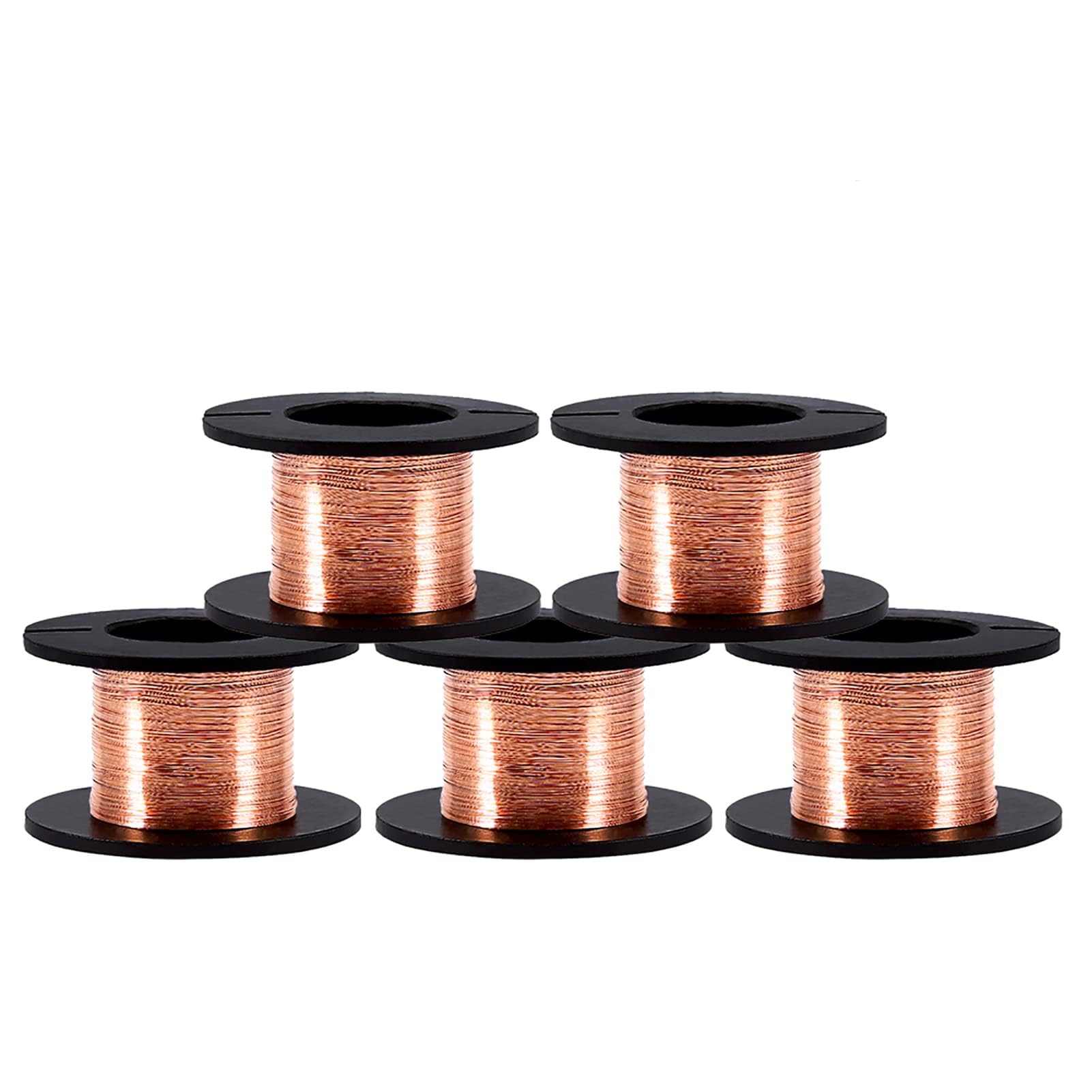Alambre de Bobina Esmaltado 0.1mm 15m Cobre 5pcs