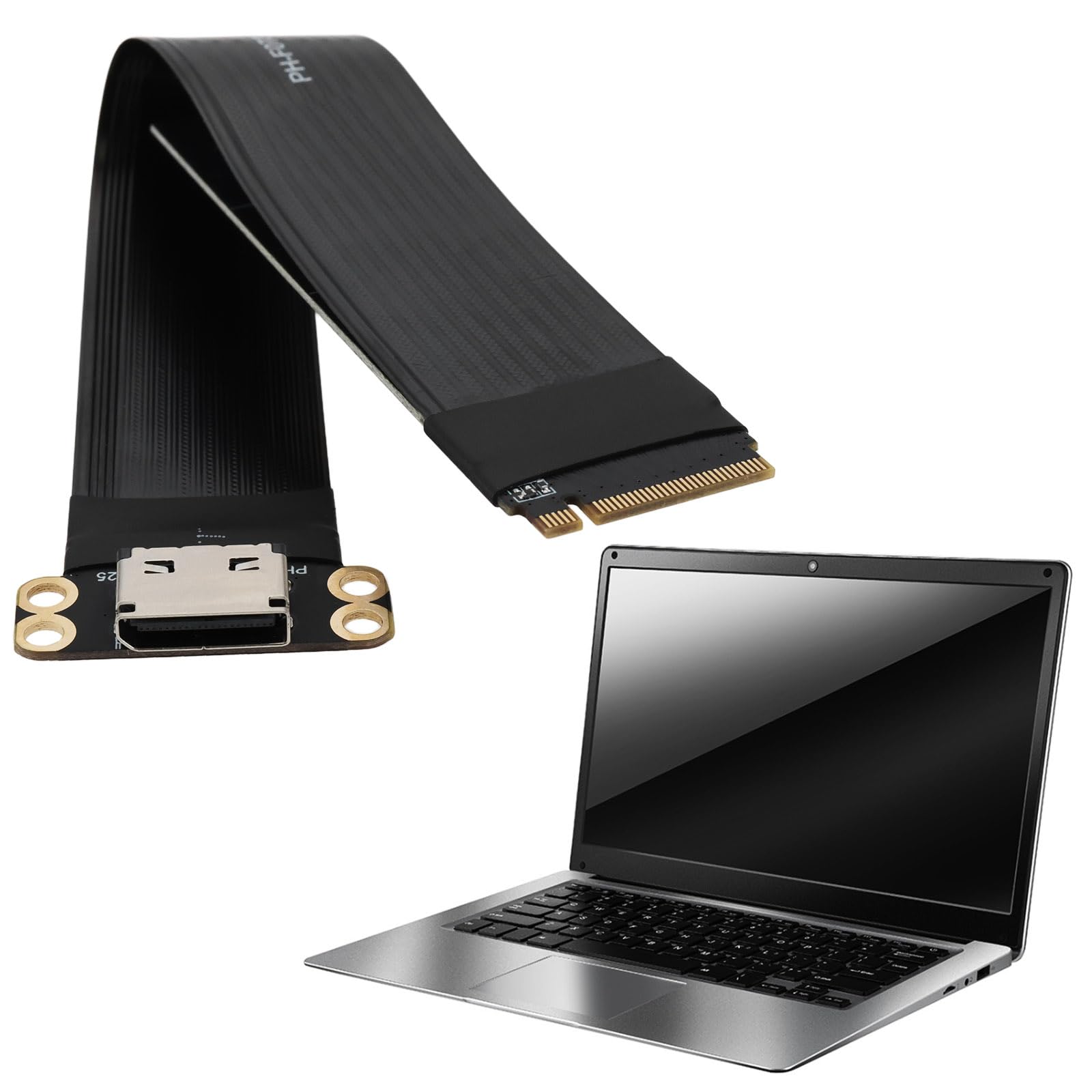 Cavo di Prolunga per Laptop NGFF PCI-E4.0 M.2 M-Key A Oculink SFF-8612 SFF-8611 da 15 Cm per NVME U.2 SSD Egpu