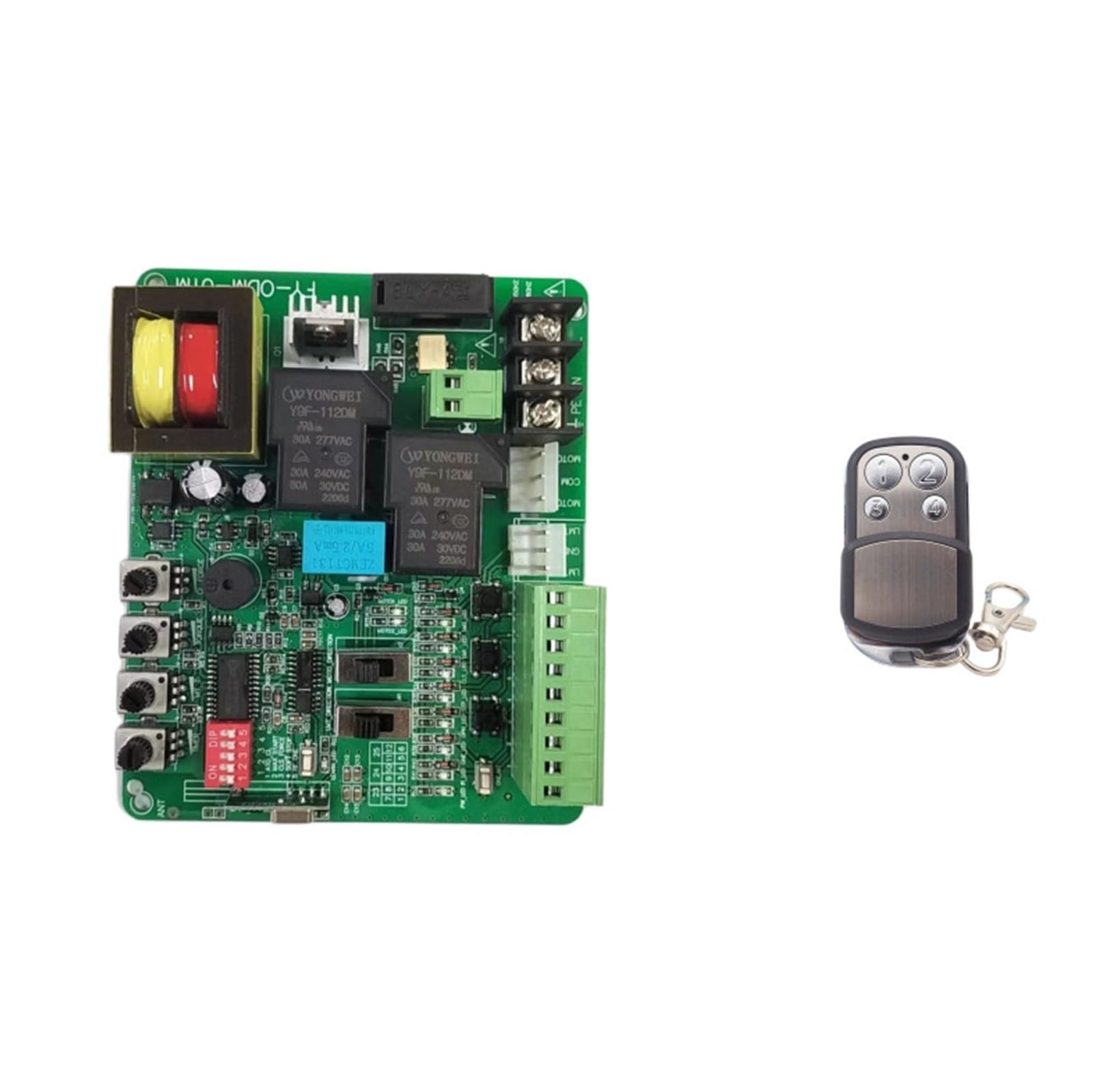 Płyta silnika bramy przesuwnej 220 V/110 V z powolnym zatrzymaniem automatyczne zamykanie Pilot 433 MHz i mobilna płyta Wejście do domu i ogrodu(PCB 6 remote 220V)
