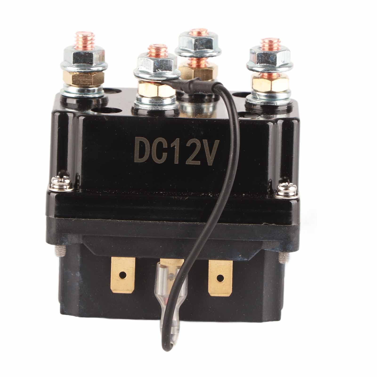 Contattore relè solenoide verricello 12 V 250 A + 2 kit di controllo remoto per verricello wireless, interruttore contattore resistente per ATV, UTV, SUV, barche, veicoli 4x4, rimorchi, camion