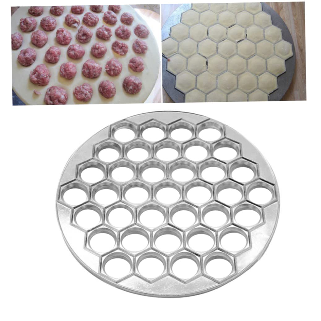Generisch Pelmeni Maker Metall 37 Löcher Teigtaschenform mit Aluminium Ravioli-Schneider für Pelmeni Fleisch Nudeln