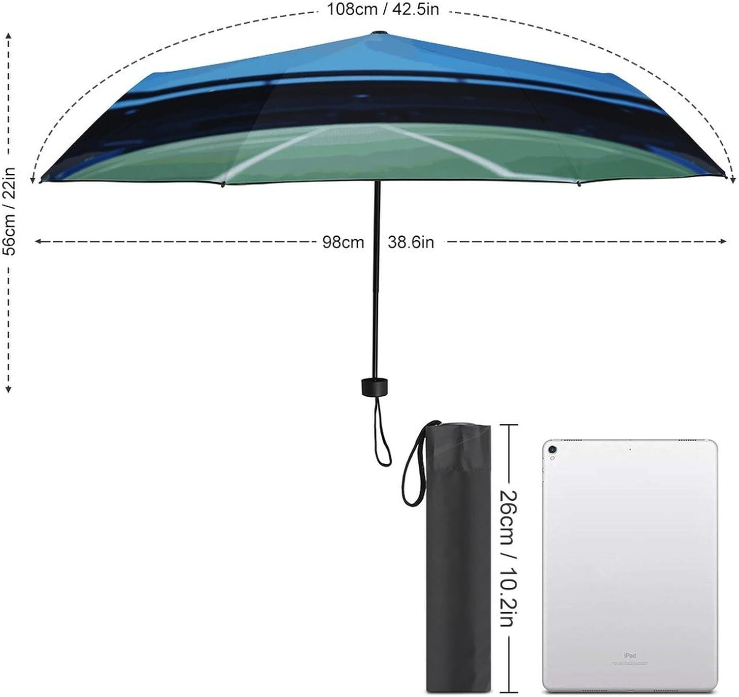 Windproof Travel Umbrella Tennis Ball in The Air Folding Small Sun Umbrella Lightweight Small And Compact Suit for Pocket