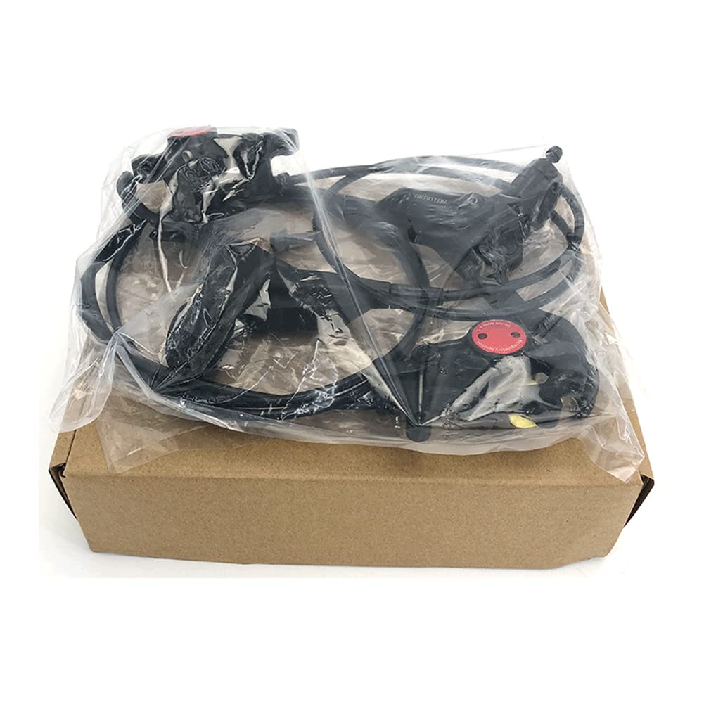 DYTWXG Freni per Biciclette Freni a Disco Idraulici per Mountain Bike Anteriore Posteriore Sistema di Freno a Pressione dell'olio Nero, Freni a Disco Idraulici per Mountain Bike