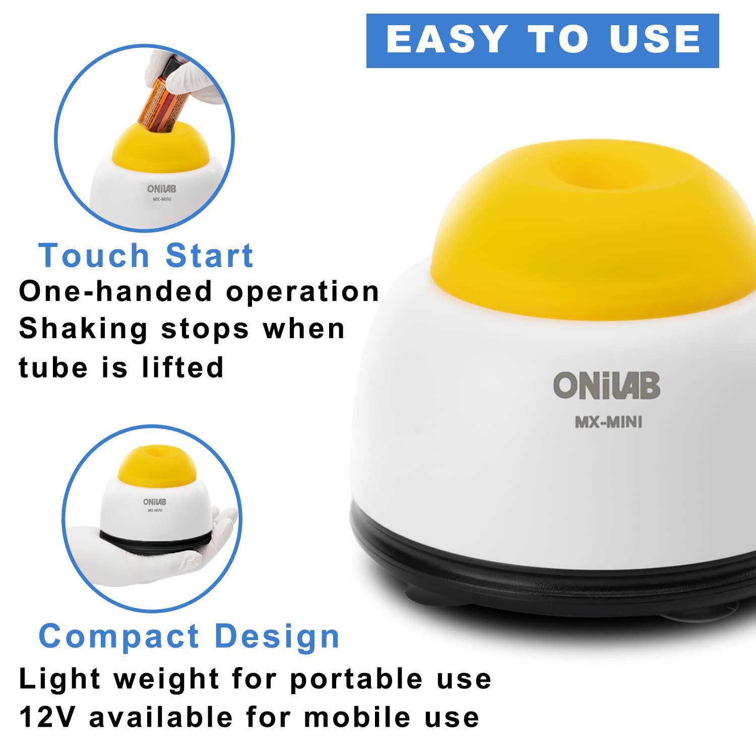 ONiLAB Mini Vortex Mixer - Touch Control -3