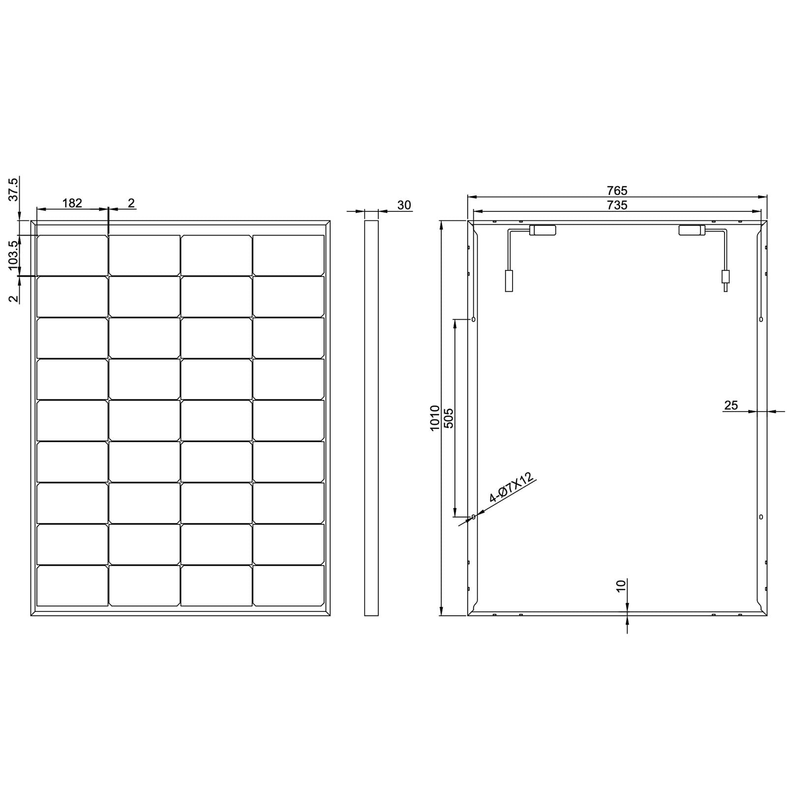 enjoy solar® Modulo Solare Monocristallino Bifacciale 150W 12V, celle 182 mm – ideale per impianto balcone, casetta da giardino, carport, tetti di garage