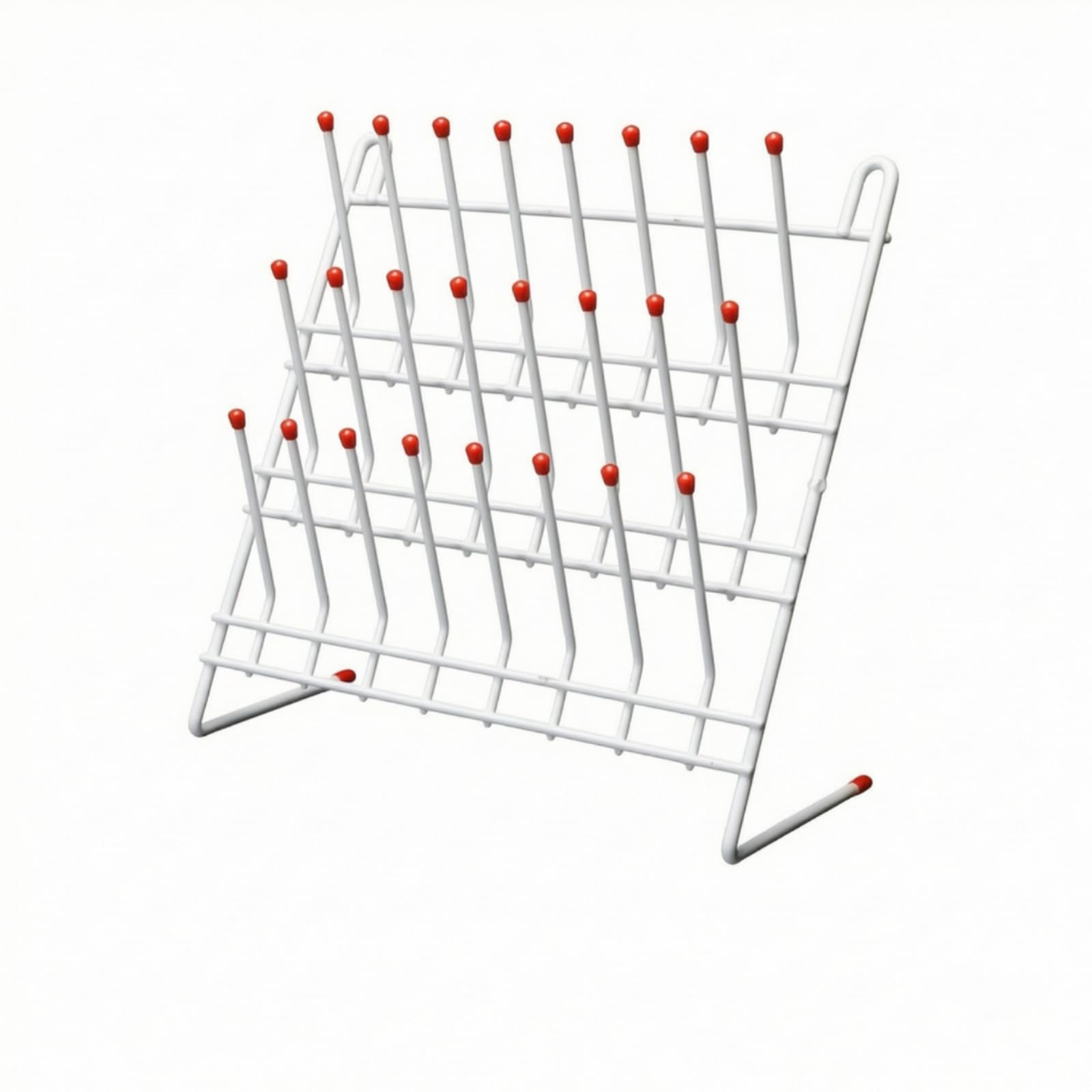 Égouttoir Laboratoire Robuste Égouttoir avec Plateau Drainage Séchoir à Tubes Laboratoire pour Laborantins, 55 Positions