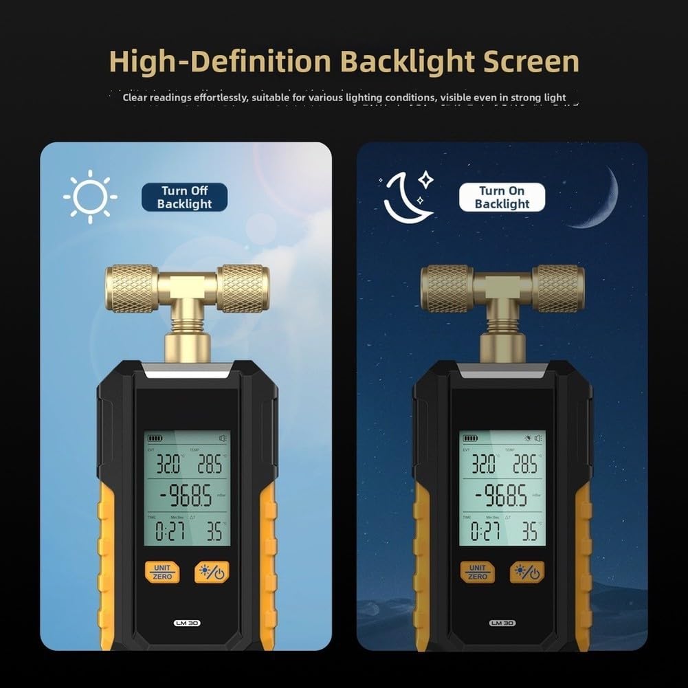 Calibro a vuoto digitale LM30 Calibrazione automatica a doppia modalità per strumento di test di rilevamento perdite di tenuta del sistema HVAC