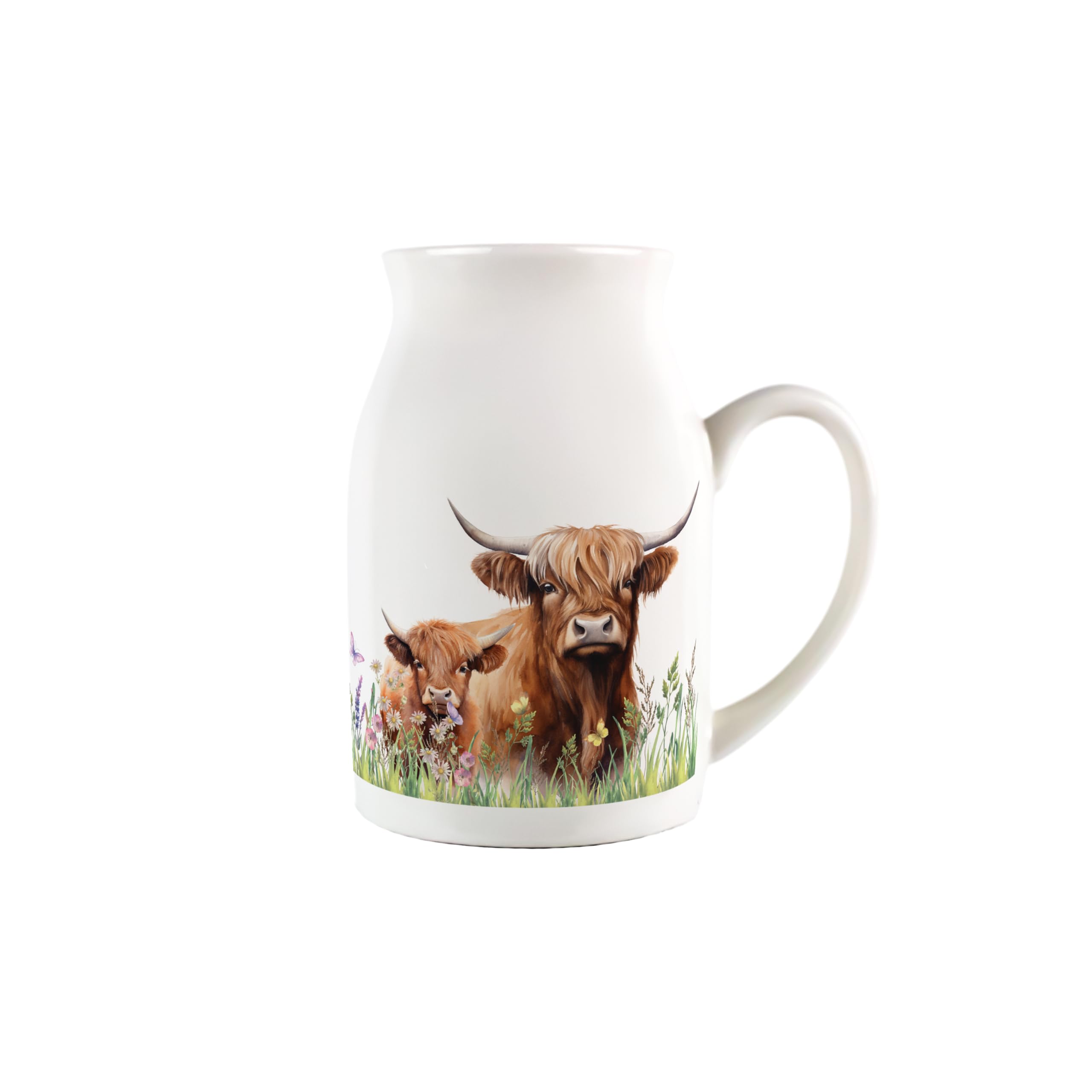 Pichet à lait vache avec poignée pour verser sans aucune goutte