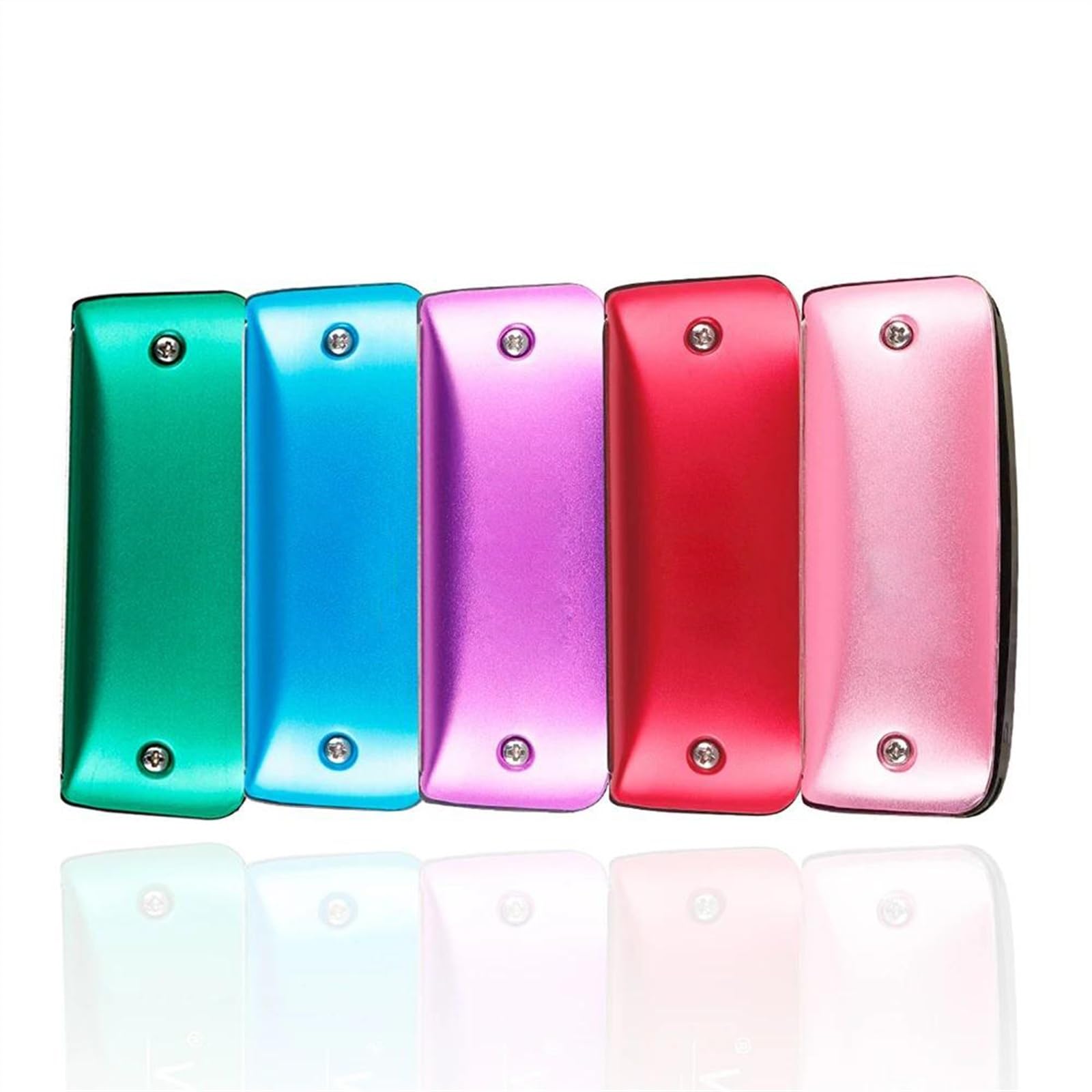 Armonica a 7 fori tono C Strumento a fiato Arpa diatonica Pop Blues Rock Folk Organetto a bocca(Pink)