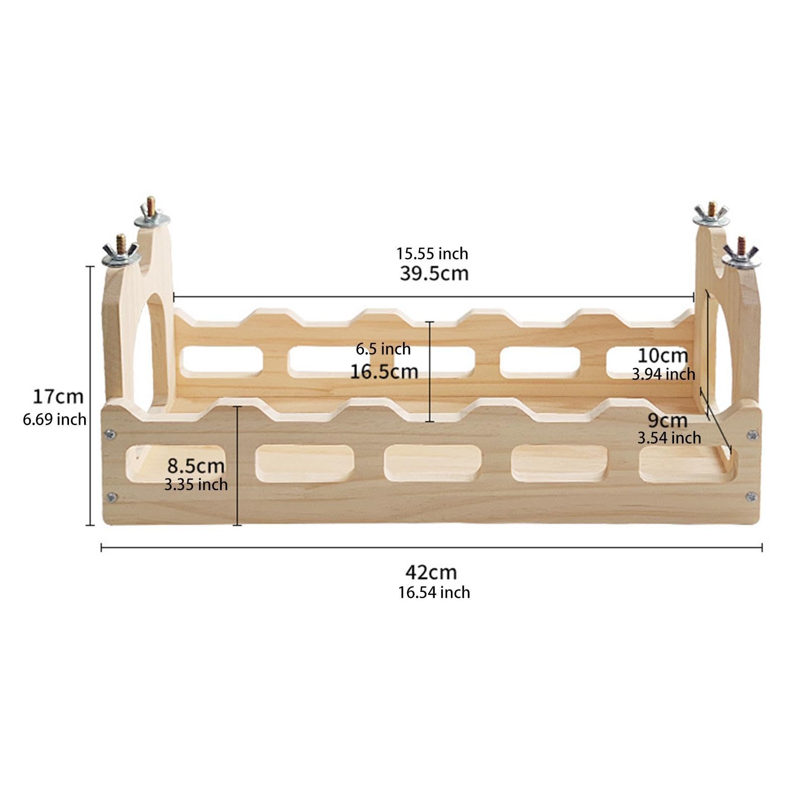 Générique Passerelle en Bois pour Cobayes, Modèle Creux, Jouet pour Chinchillas, A