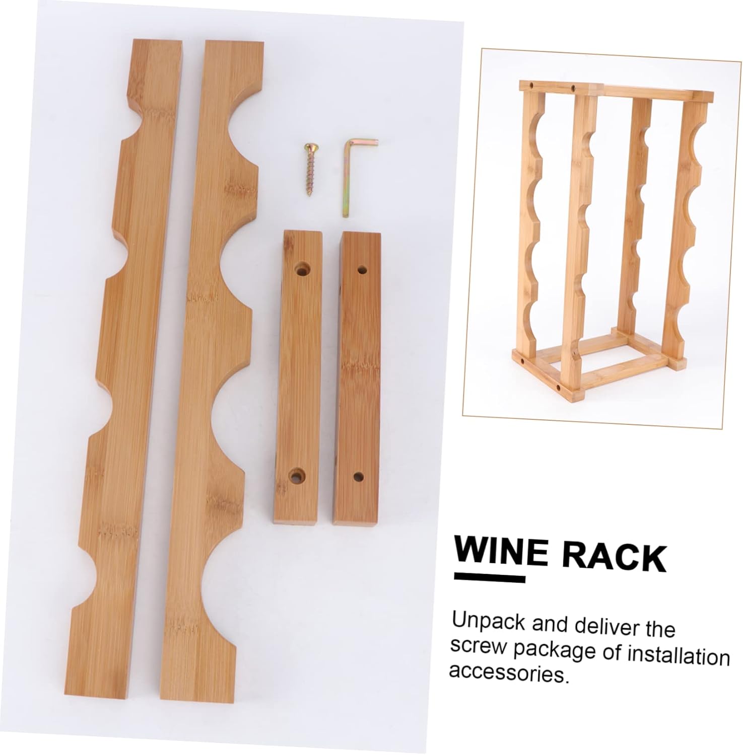 Sturdy Wine Bottle Display Modern Wine Rack Creative Design for Home Hotel