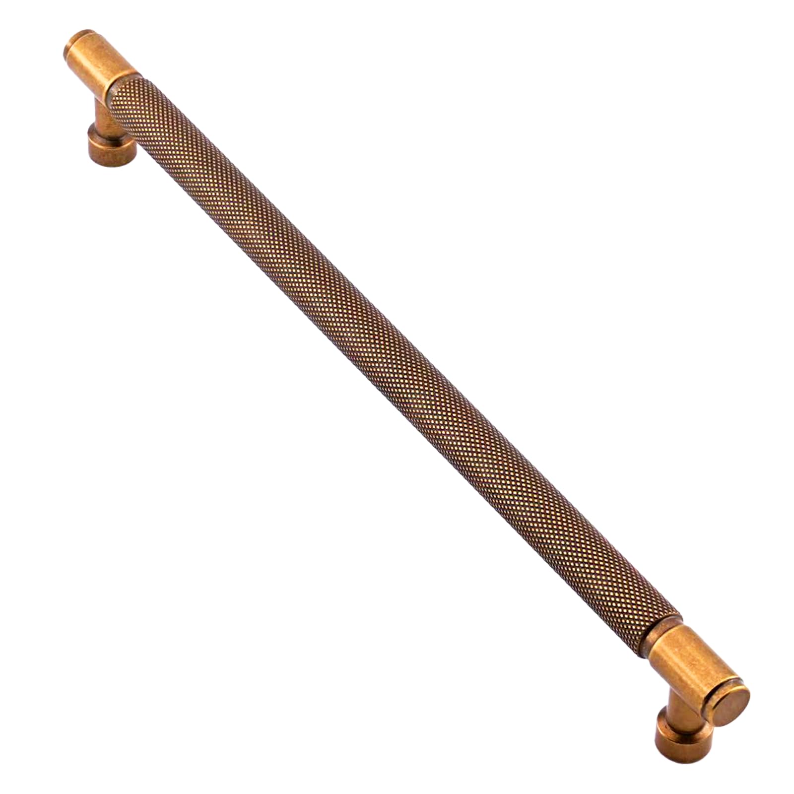 Asimerdeco10 Pack Knurled Antique Brass Cabinet Pulls 10 Inch(256mm) Kitchen Cupboard Handles Cabinet Hardware Drawer Pulls — image 1