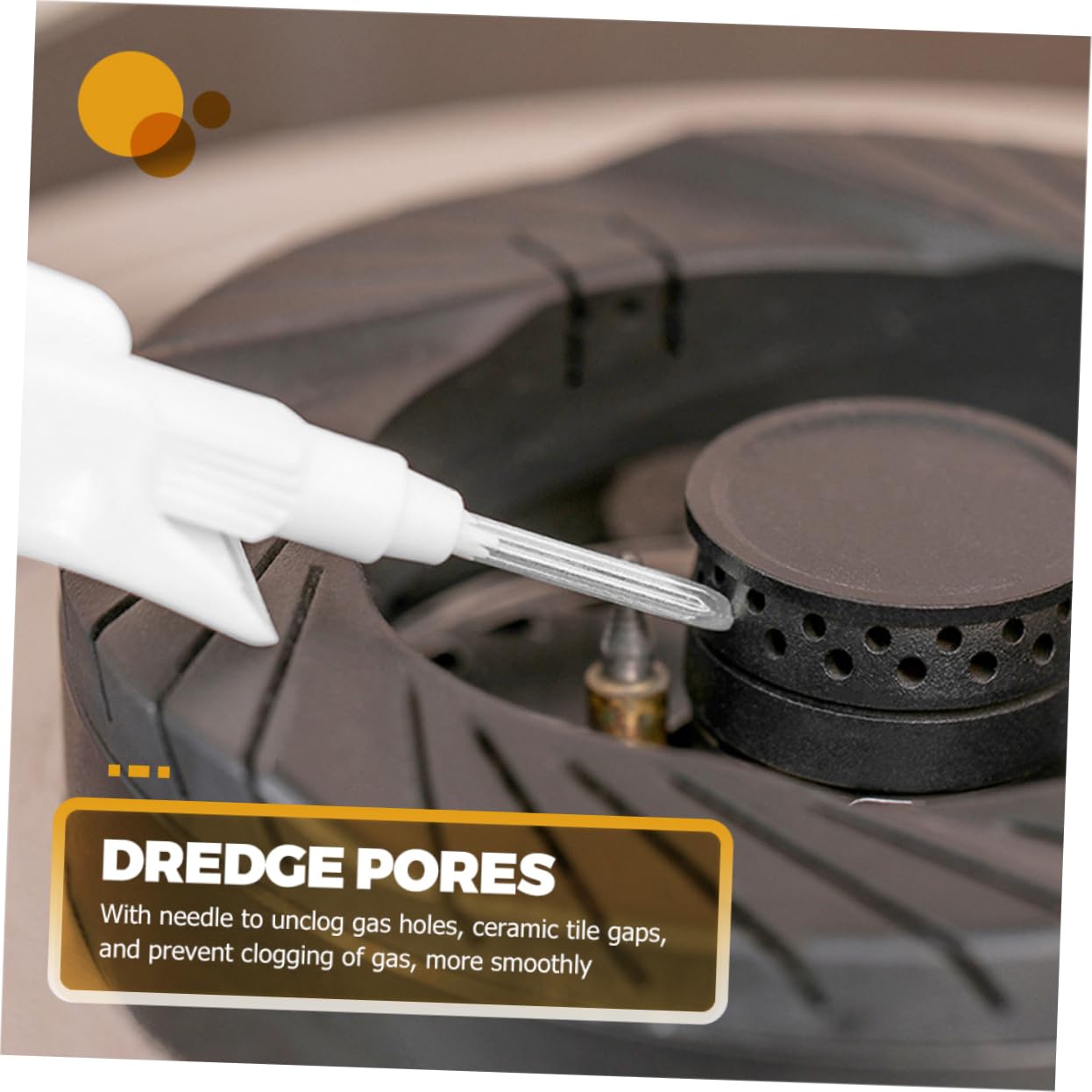 Ipetboom 2pcs Cooktop Cleaning Brush Gas Stove Scrub Brush Non-Slip Handle Easy to Use