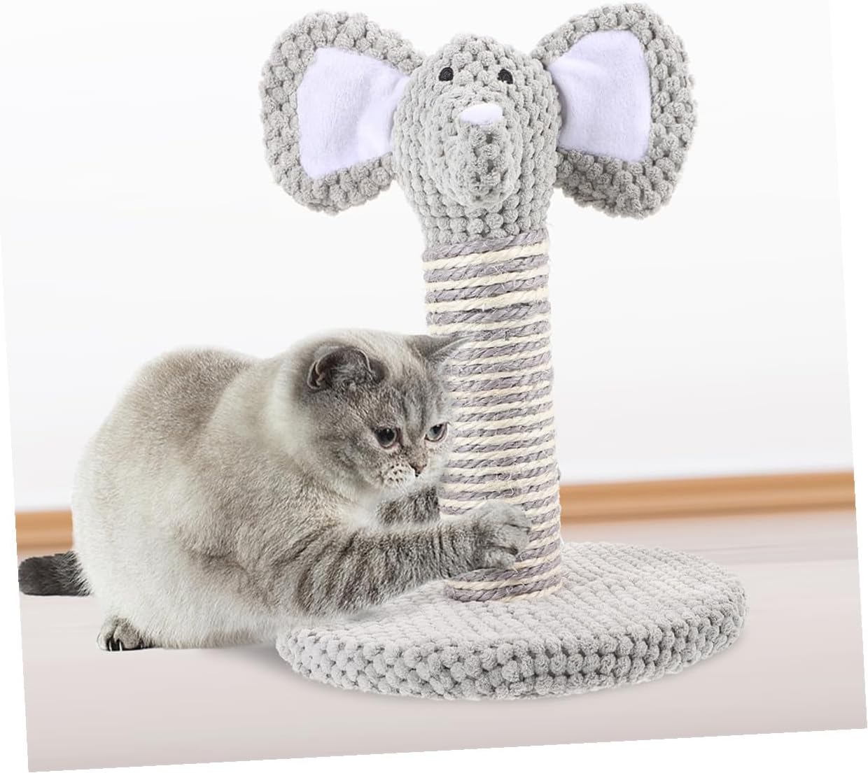 STOBAZA 2pcs Cat Scratching Posts with Natural Sisal Vertical Claw Scratcher Small Cat Climbing for Indoor Kittens