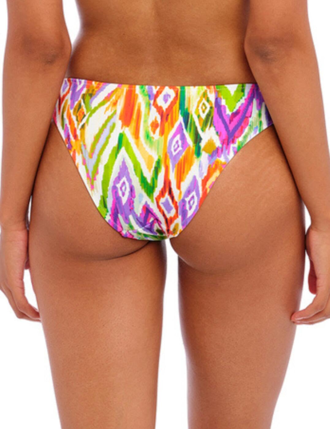 Freya - Bas de Bikini échancré imprimé coloré Tusan Beach Multi - S