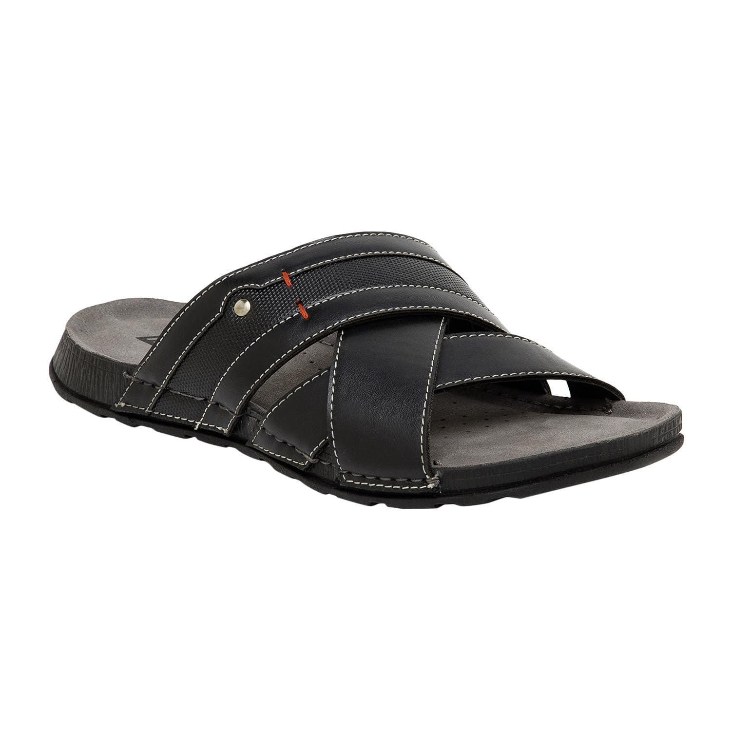 INSOFT Mens Slip on Black Sandal | Hand Stitched | Comfortable Footbed | Classic Design | Breathable | Slip Resistant Sandal | 10 UK (B0CZRV4VKF) Amazon Price History, Amazon Price Tracker