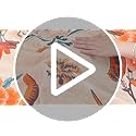 Boho Large Throw Blanket, 100% Organic Cotton Breathable Soft Bed Throw - Floral Bird Farmhouse Decor Blanket for Sofa Couch Chair Quilt and Gift. 91" x 98"- Beige