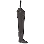 FROGG TOGGS Rana II Waterproof PVC Fishing Bootfoot Hip Wader for Fishing, Brown Cleated, 6