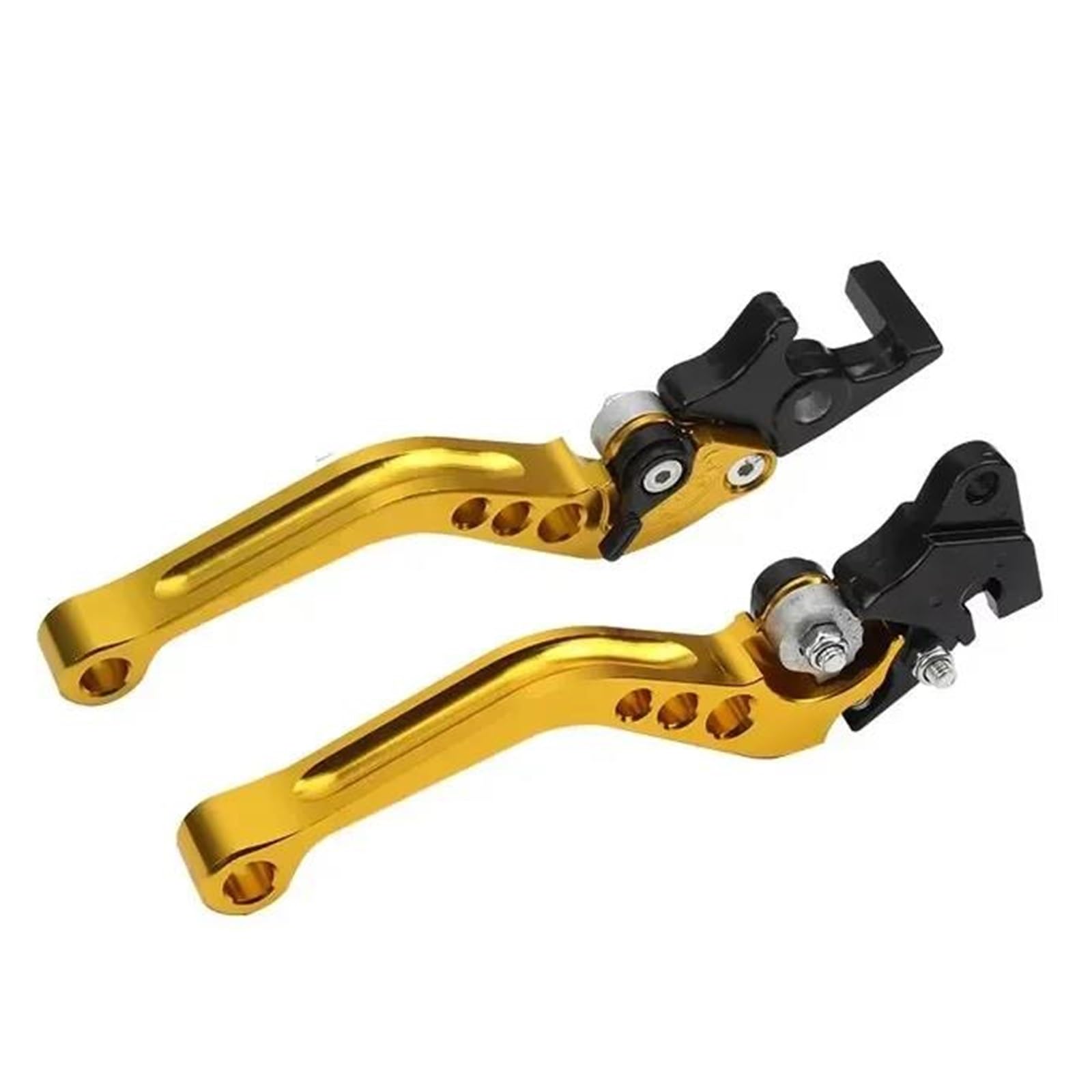 HONGSHIZI Handlebar Brake Clutch Lever Universal 22mm Diameter CNC Alloy Motorbike Modification Motorcycle Brake Handle Clutch Drum Lever Brake Lever(4)