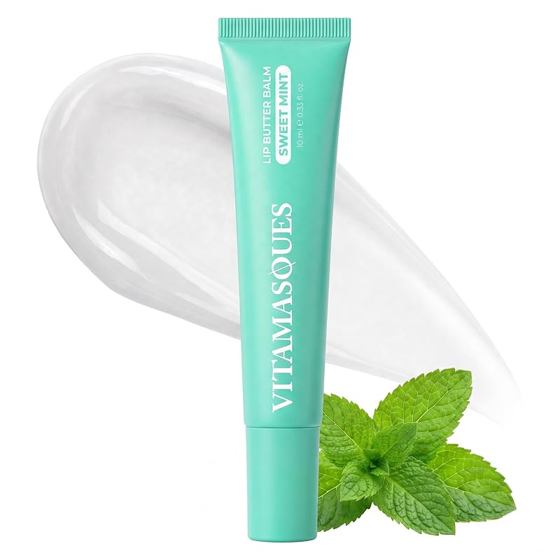 Vitamasques Manteiga labial Sweet Mint, bálsamo labial coreano, 10 mL