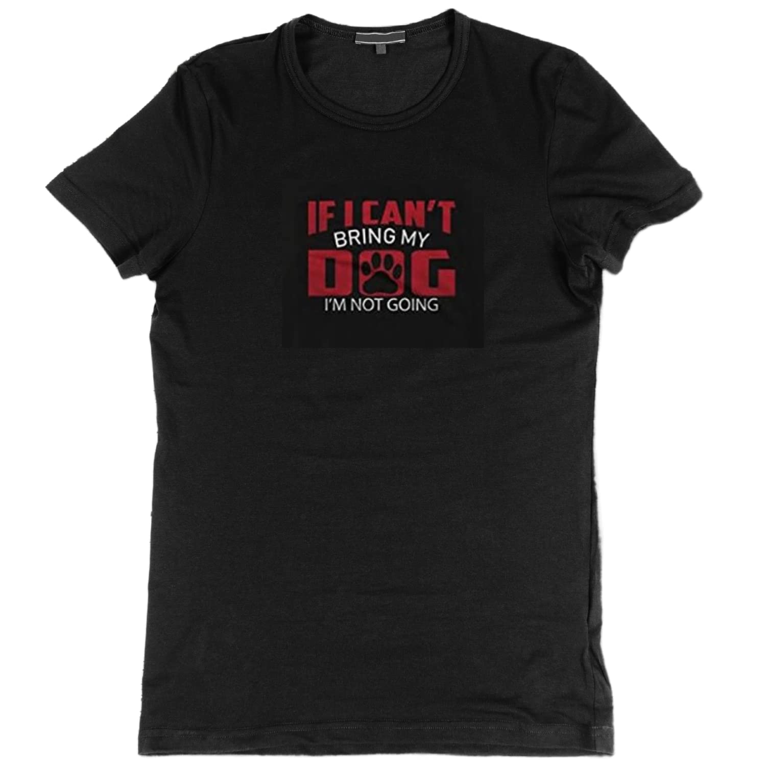 PdlPrint Unisex Regular Fit If i Cant Bring My Dog, i Wont Come Graphic Printed T-Shirt, Gifts for Dog Lovers, T-Shirts for Dog Lovers (Black - XL) (Size 44) (B09HP3SKQF) Amazon Price History, Amazon Price Tracker