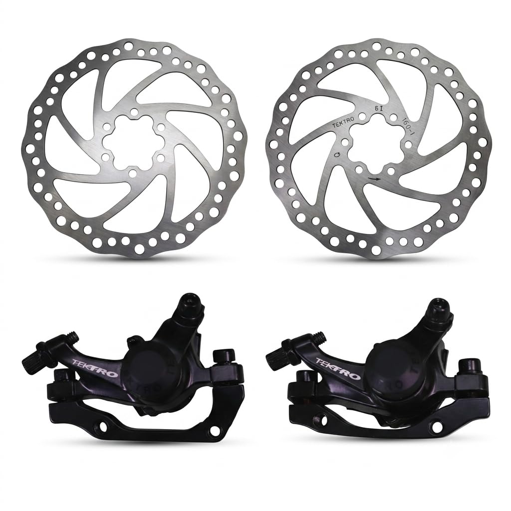 TEKTRO Bicycle Disc Brake Rotor Set | Front & Rear 160 mm | 6-Bolt Mount | Stainless Steel Rotor with Mounting Bolts | Compatible with MTB, Hybrid & Road Bikes-picture-24