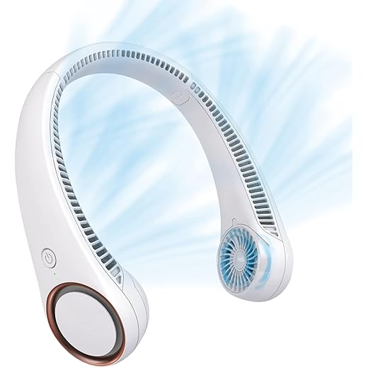 Onlinenest Bladeless Portable Hands Free Neck Fan 3 Speeds A