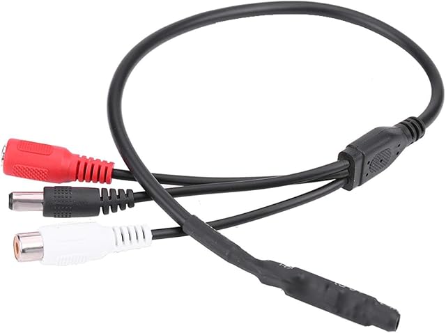 Heayzoki Audio Pickup Device,CCTV Microphone Security Outdoor Microphone Audio Microphone,Mini Microphone High Sensitive Pickup Audio Mic,for CCTV Security Camera DVR Sound