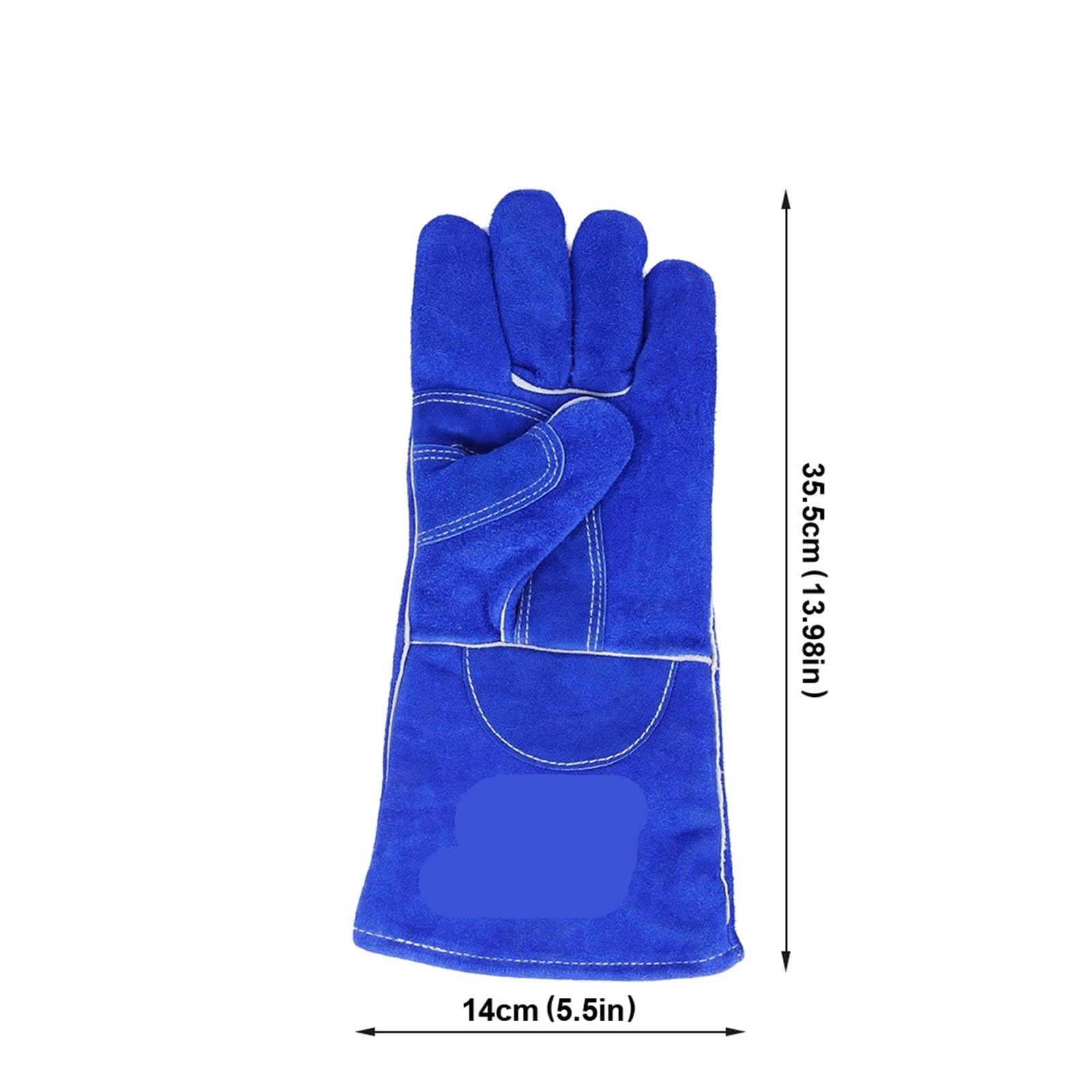 Guantes Soldador Guantes de soldadura, guantes protección seguridad for el trabajo, manga larga resistentes al calor, for soldar y barbacoa