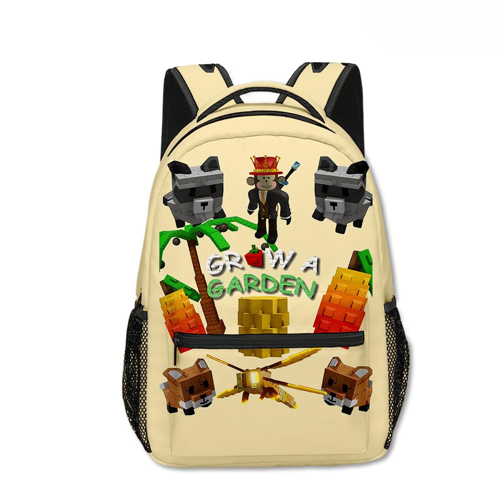 Hzsyc Unisex Kids C06 Kids Grow A Garden Casual Daypacks Boys Grow A Garden Large Capacity Laptop Backpack Travel Backpacks (,16.7In)