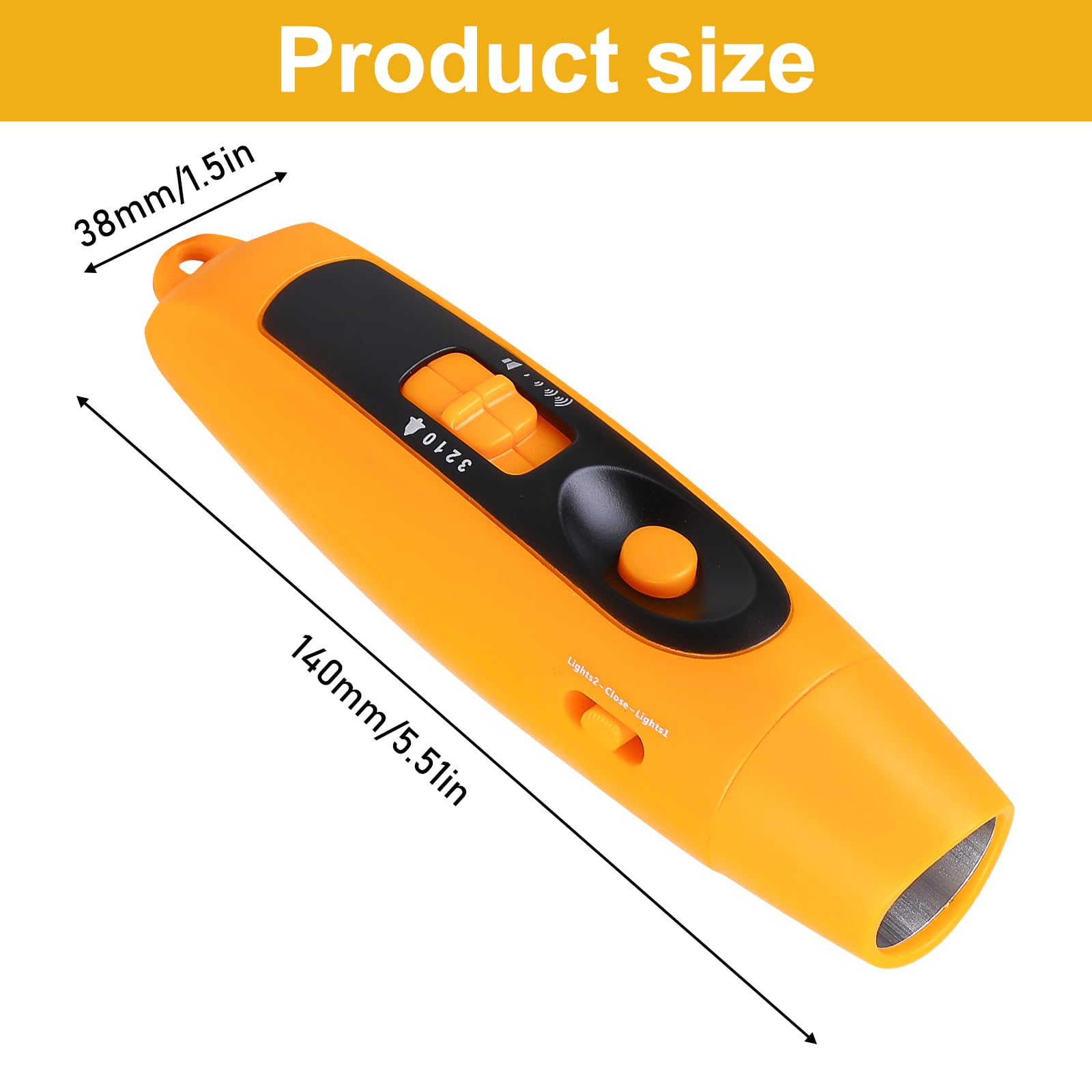 Fischietto Elettronico Ricaricabile USB-C – 3 Toni, 4 Livelli Volume, LED, Per Allenatori E Sport