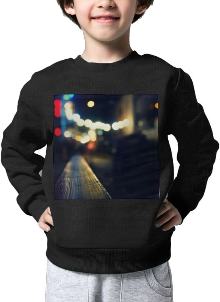 Close-Up Light Night Place Road Street Sweaters Casual Exercise For Child 5-6 Toddler