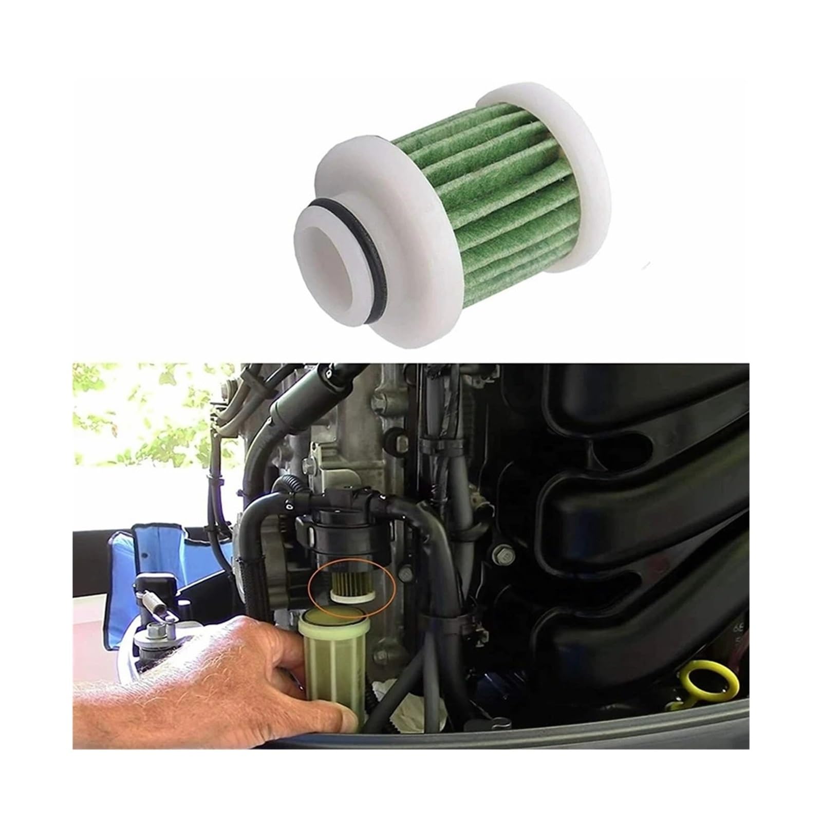 Haogui 15 filtros de combustible primarios 6D8-WS24A-00-00