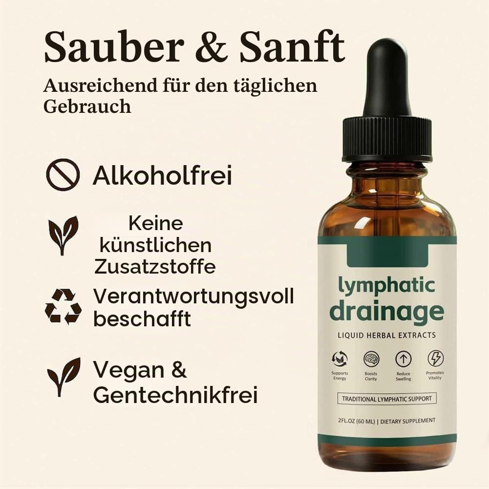 Lymphorie Lymphdrainage Tropfen, Lymphorie Wellness Tropfen, Lymphsystem Unterstützung, natürliche Kräutermischungen, schnell und effektiv, für Frauen und Männer (2)