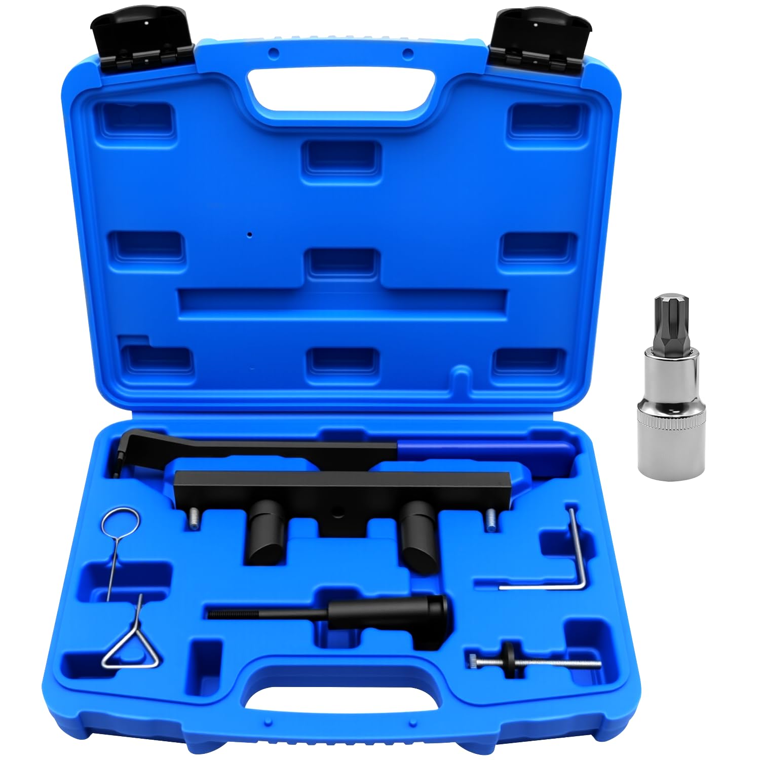 ZKTOOL Strumenti per la Distribuzione del Motore, Compatibile con Audi VW C6 A4L A6L 2.0L Turbo 2.0L FSI/TFSi BPJ CDL, OEM T10252, Bloccaggio Fasatura Allineamento Albero a Camme e Albero Motore