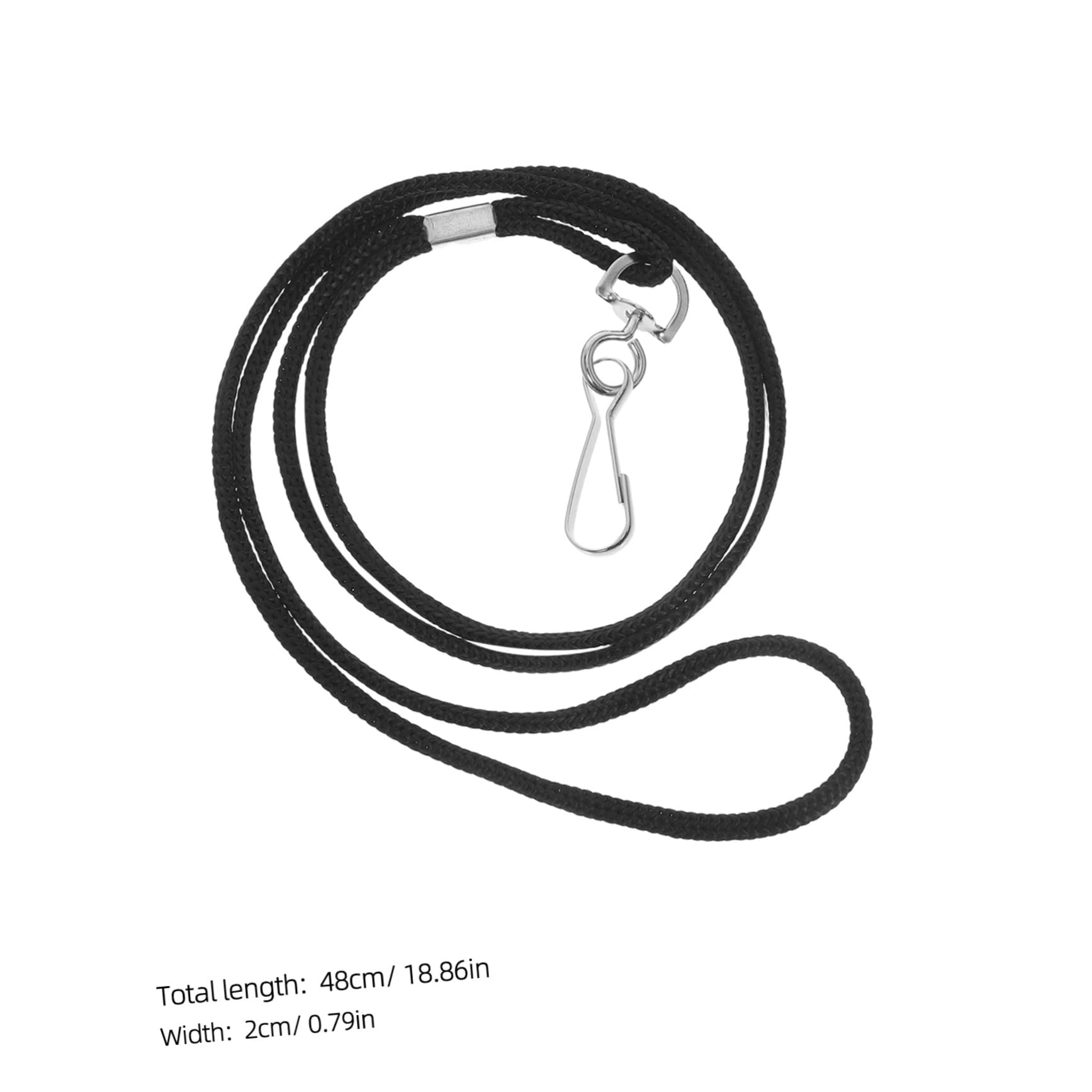 DOITOOL 100pezzi Cordino Porta Badge con Clip Cordini per Badge Identificativi e Carte Laccetto Leggero da Collo per Uso in Fabbrica Scuola Ufficio e Eventi