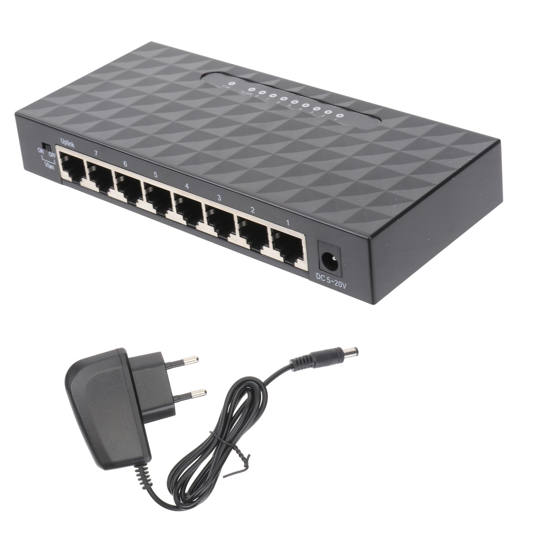 SHINEOFI 1pezzi Adattatore Splitter di Rete da Mbps Porte per Desktop Ethernet Splitter LAN e Ethernet Compatibile con Dispositivi Mbps