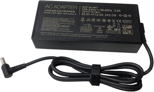 Miniatura 3 de 240W ADP-240EB B 20V 12A Adaptador de CA Fuente de alimentación para ASUS ROG 15 GX550LXS RTX2080 S15 S17 G15 G513 GX550LXS RTX2080 G733QM G733QR