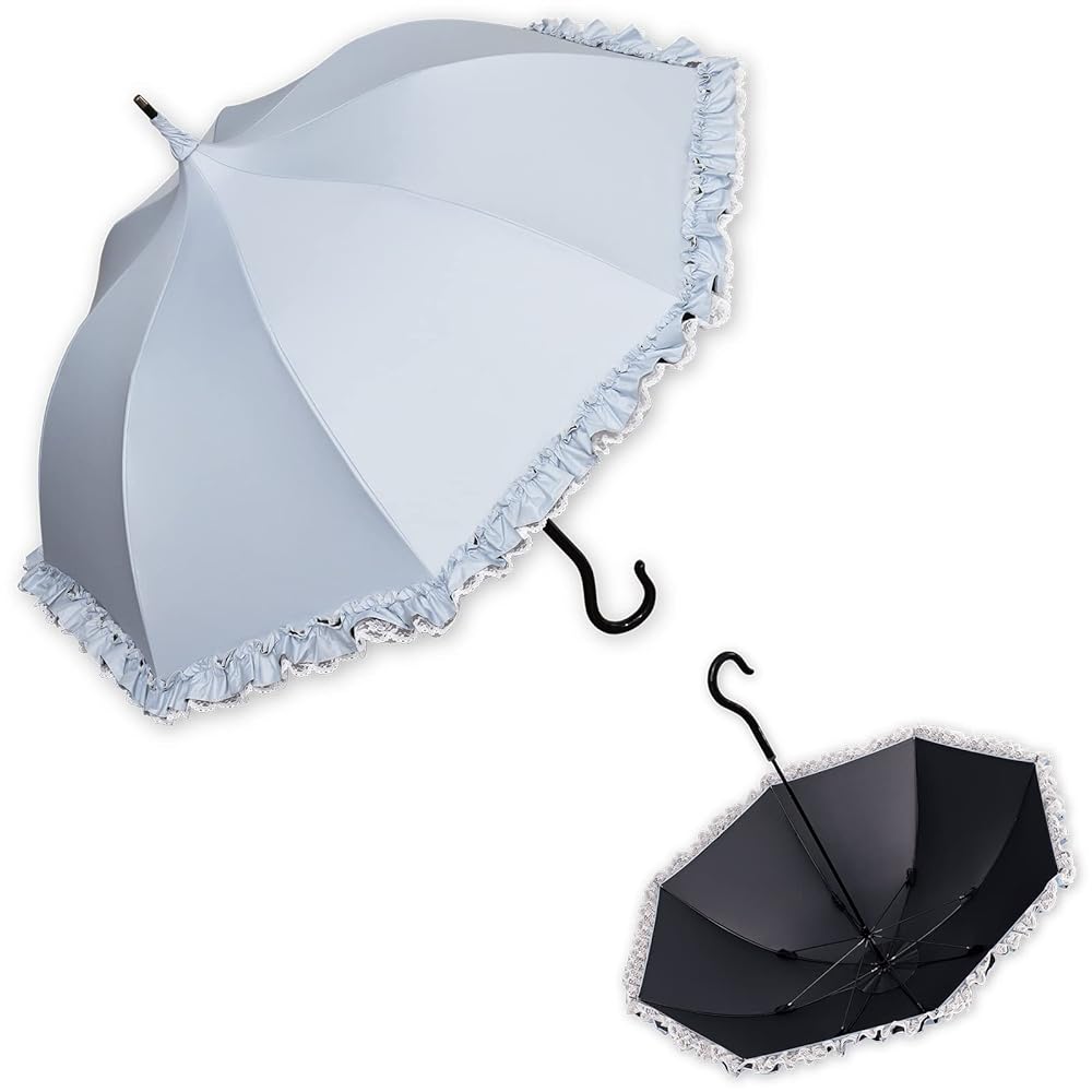 Amazon | 1級遮光 晴雨兼用 UVカット 雨傘 日傘 55cm 長傘