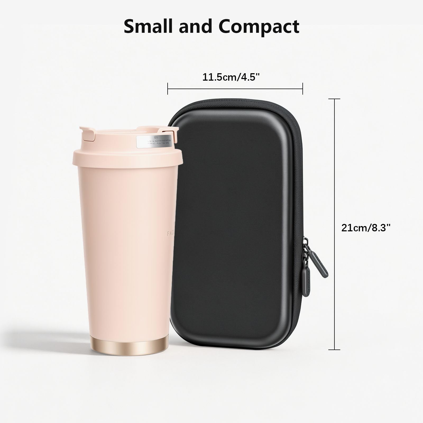 AMAZEAR Custodia per DJI Osmo Pocket 4, Osmo Pocket 4 accessori Case – Borsa compatta da trasporto con lanyard & moschettone, Valigetta per accessori, Protezione e organizzazione, Nero