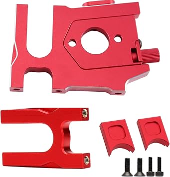 Alloy Sliding Motor Mount Plate #ARA320468#ARA320469 + Center Diff Mount #ARA320499 for ARRMA Kraton 6S Typhon 6S Outcast 6S Talion 6S Felony Mojave 6S Upgrades PartRed
