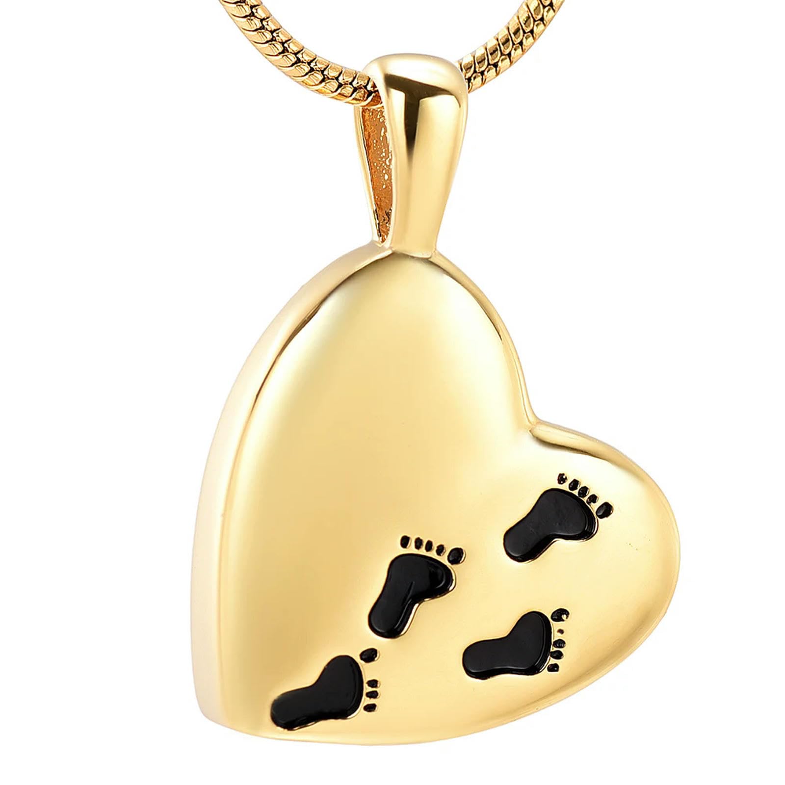 Collier souvenir de crémation cœur pour garder votre être cher tout près