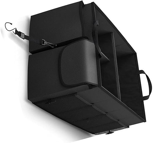 Miniatura 1 de Space Saving 68L Foldable Car Trunk Organizers with Adjustable Compartments and Secure Strap for SUV Sedan Truck Storage