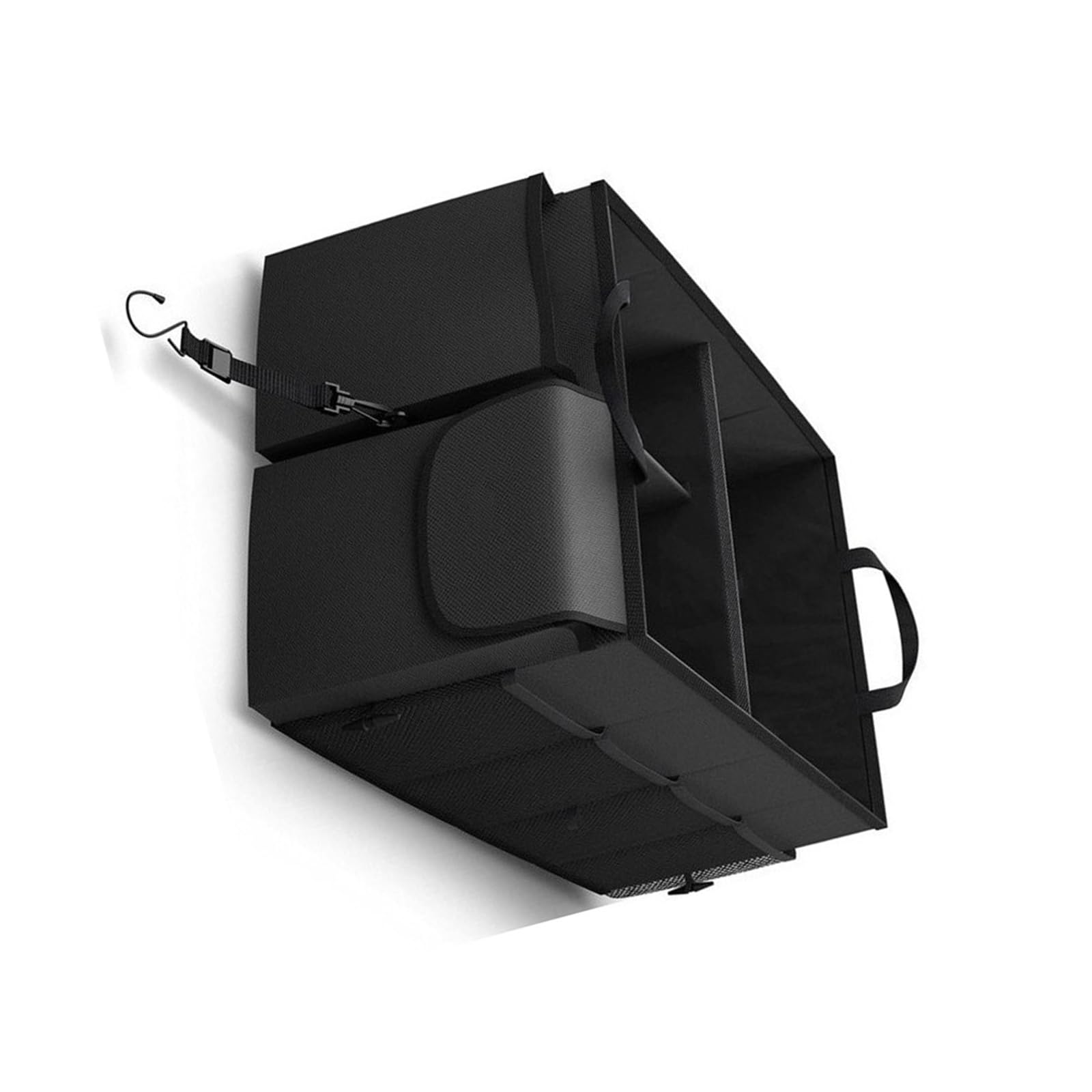 Obotsnoi Large Capacity 68L Multiple Compartment Car Storage Box Foldable Design for SUV Sedan Truck Vehicle Organization Travel Foldable Car Storage Box for SUV