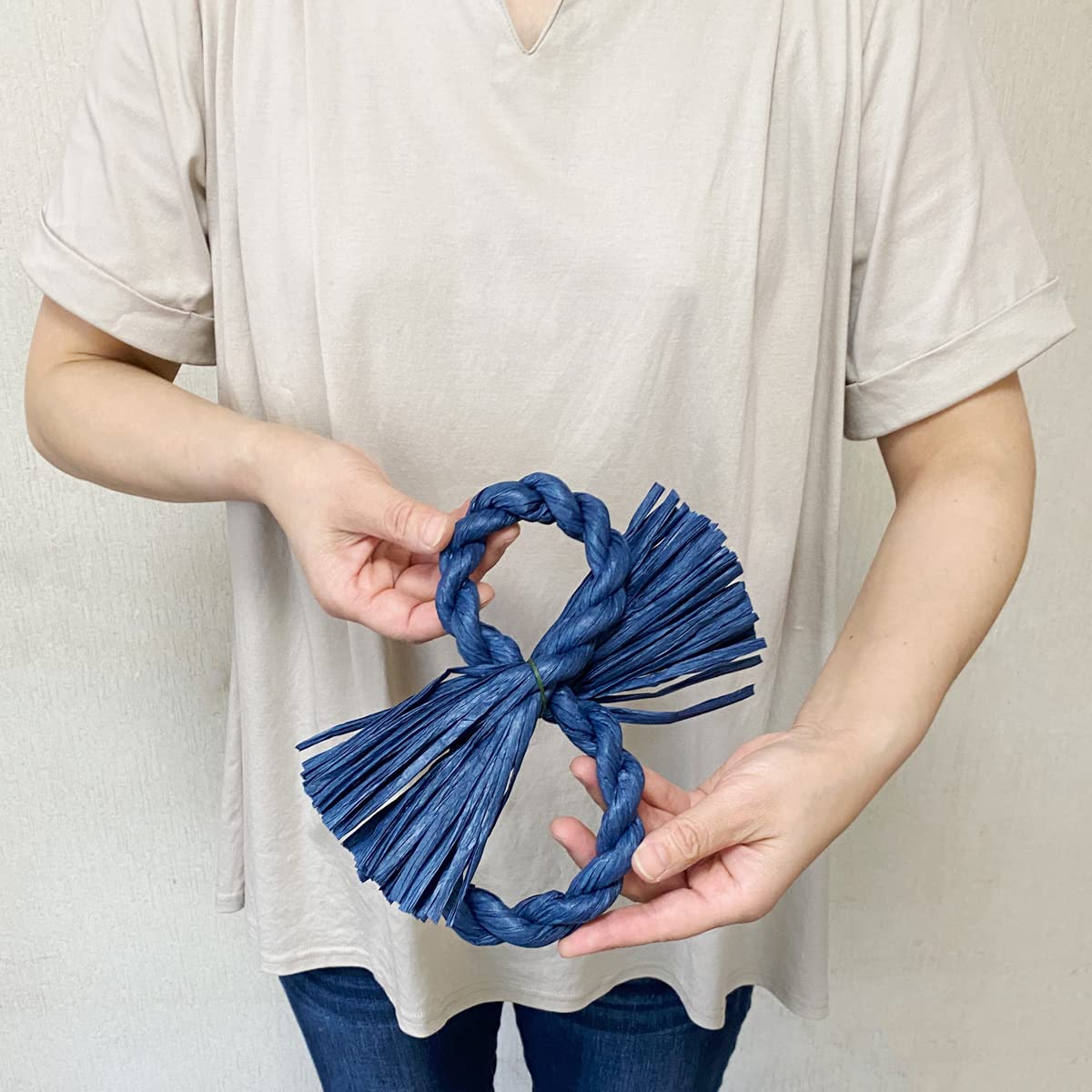 Amazon | しめ縄 材料 リース 土台 カラー 8型 20cm (黒) | 正月飾り