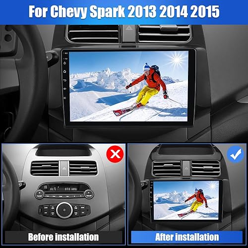 Miniatura 9 de Radio estéreo de coche para Chevy Spark 2013 2014 2015 con Android inalámbrico Auto Apple Carplay 2G+32G 9 pulgadas Android 11 pantalla táctil con