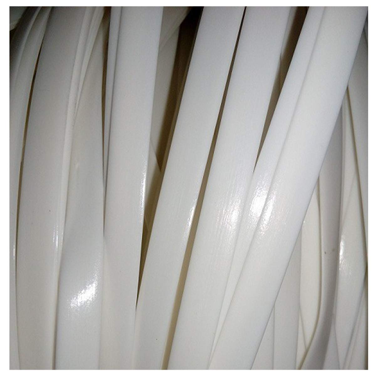 Oudini White Rattan Weaving, Synthetic Rattan Repair Knit Material Plastic Rattan For Diy Homeniture, Chair Table, Storage Basket