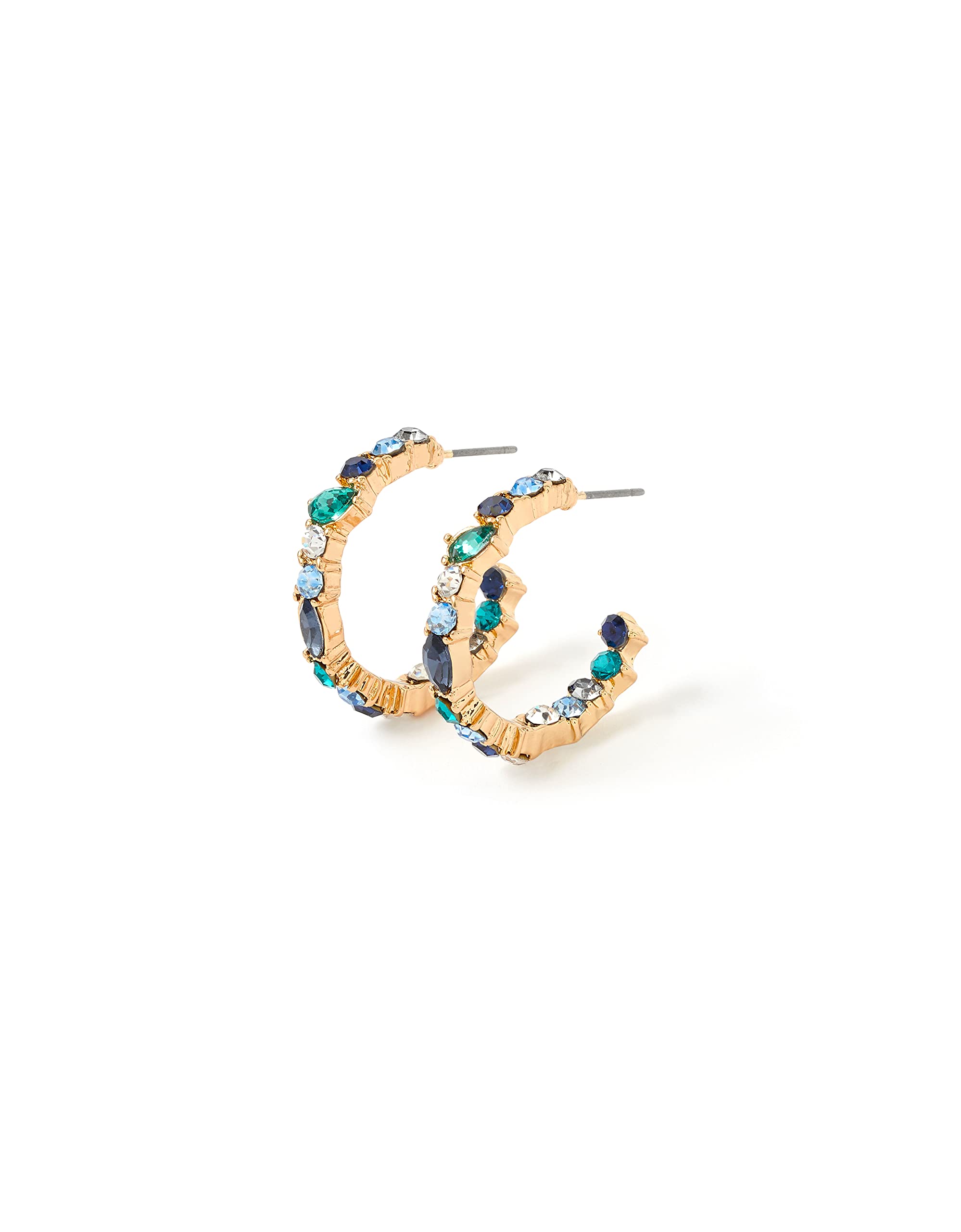 Accessorize London Womens Blue Harvest Eclectic Stones Hoop Earring (B09NDPZ5T4) Amazon Price History, Amazon Price Tracker