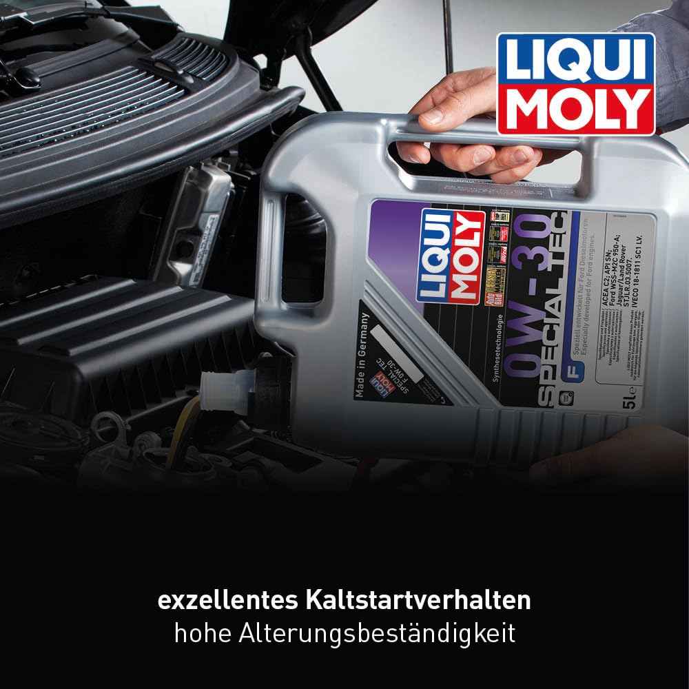 LIQUI MOLY Special Tec F 0W-30 | 5 L | Synthesetechnologie Motoröl | Art.-Nr.: 20723 | 20723 / 8903, Special Tec F 0W-30